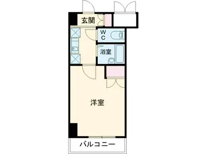 ヴェルト杉並サウスヒル(1K/1階)の間取り写真