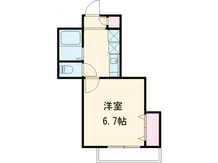 コスモ千川(1K/3階)の間取り写真