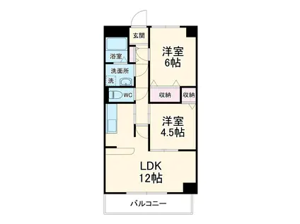 グランドゥール瑞穂(2LDK/3階)の間取り写真