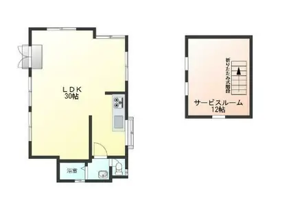 中央本線 相模湖駅 バス乗車時間：40分 内郷診療所前バス停で下車 徒歩1分 2階建 築32年(1SLDK)の間取り写真