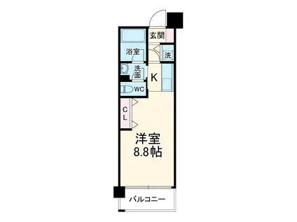 G1ステイツ(1K/2階)の間取り写真