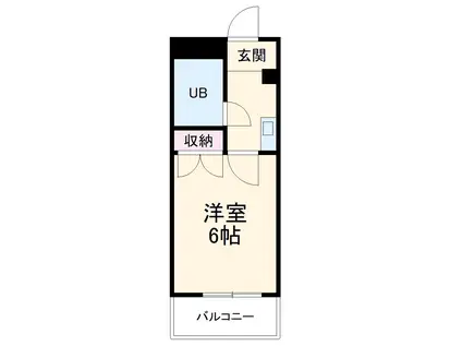 フレクション相模原(1K/4階)の間取り写真