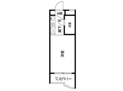 EXE吉祥寺(ワンルーム/2階)の間取り写真