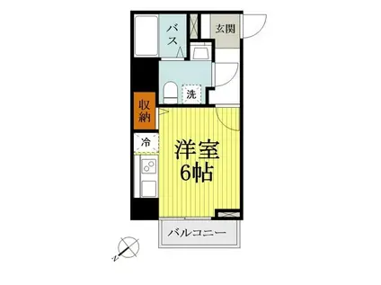 NSTAGE豊田(ワンルーム/10階)の間取り写真