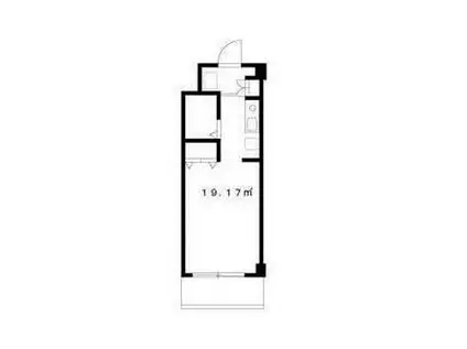 エステート吉武(ワンルーム/3階)の間取り写真