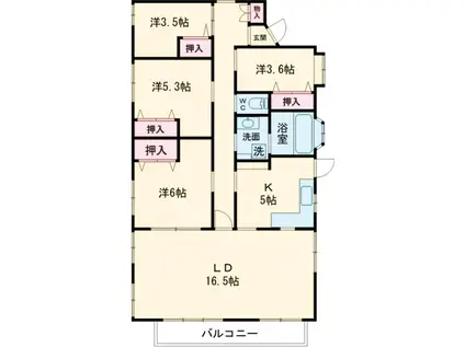 西武鉄道拝島線 西武立川駅 徒歩18分 2階建 築54年(4LDK)の間取り写真