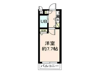 パークテラス八王子(1K/2階)の間取り写真