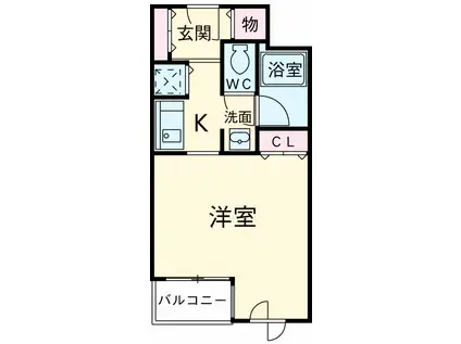 コンフォート荻窪(1K/3階)の間取り写真