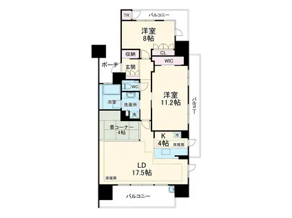 プラウド藤が丘テラス(3LDK/15階)の間取り写真