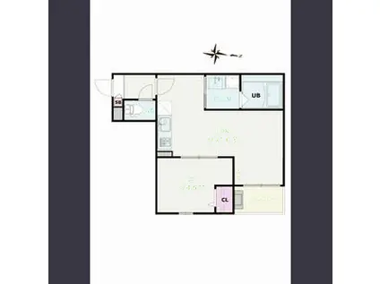 JACK OHATA(1LDK/2階)の間取り写真