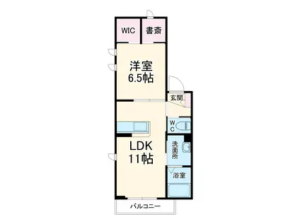 シャルマン湘南Ⅱ(1LDK/1階)の間取り写真