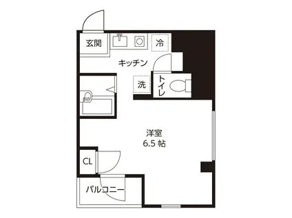 グランシャリオ蓮沼(ワンルーム/5階)の間取り写真