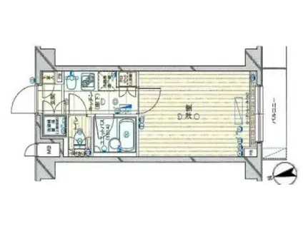 ルーブル狛江(1K/4階)の間取り写真