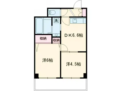 メゾンドプチラメール2(2DK/5階)の間取り写真