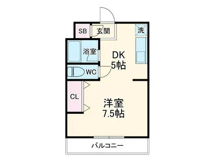 アザレアマンション(1DK/3階)の間取り写真