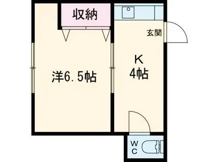 第2酒井マンション(1K/2階)の間取り写真