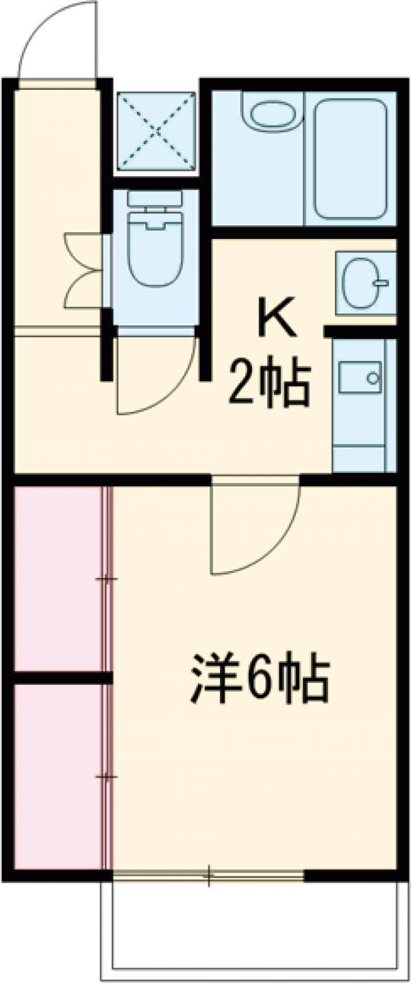 ウィル成瀬台B棟(1K/2階)の間取り写真