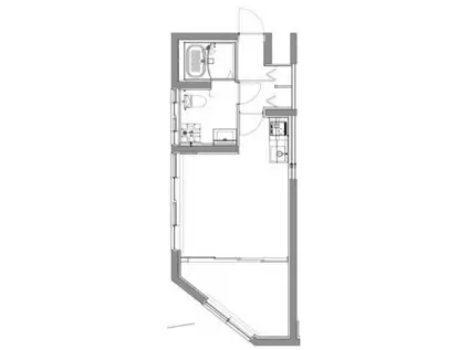 ジェノヴィア大山(1DK/3階)の間取り写真