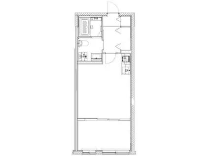 ジェノヴィア大山(1DK/5階)の間取り写真