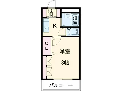 コンツェルト(1K/3階)の間取り写真