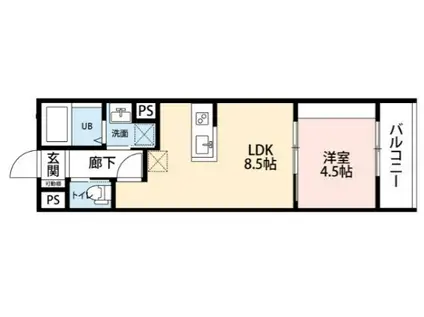 京成電鉄金町線 京成金町駅 徒歩10分 3階建 築1年(1LDK/3階)の間取り写真