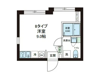 レピュア亀有レジデンス(ワンルーム/4階)の間取り写真
