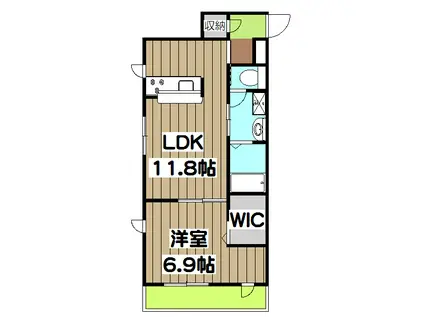 シャーメゾンKOJIMA(1LDK/3階)の間取り写真