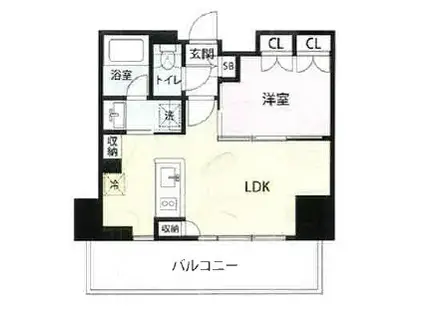 マイナビSTAY EKISM さいたま新都心(1LDK/6階)の間取り写真