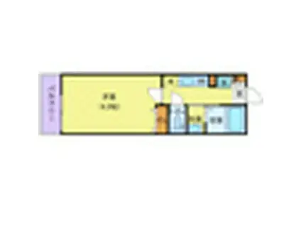 グランエトワール(1K/1階)の間取り写真