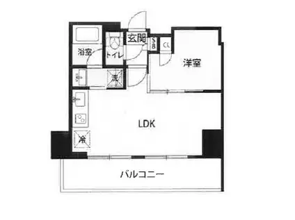 マイナビSTAY EKISM さいたま新都心(1LDK/6階)の間取り写真