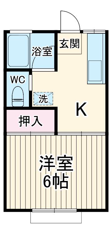 MAISON DU ATSUMI A(ワンルーム/2階)の間取り写真