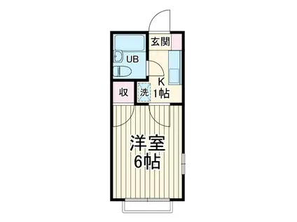 レオ新横浜C(1K/2階)の間取り写真