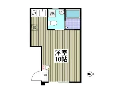 デュセレスト天神町(ワンルーム/1階)の間取り写真