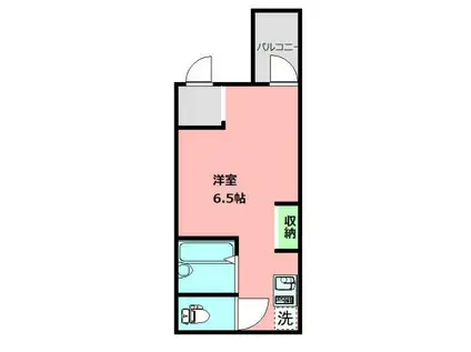 オアゾ横濱根岸(ワンルーム/2階)の間取り写真