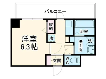 N-STAGEかしわ台(1K/3階)の間取り写真