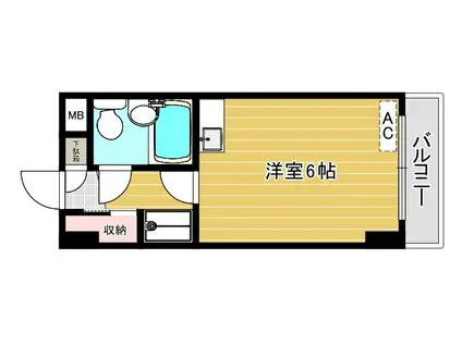 リファレンス浮間(ワンルーム/5階)の間取り写真