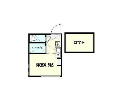 パックセントラル(ワンルーム/2階)の間取り写真