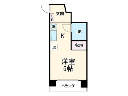 RESENCE TSUKIJIGUCHI(ワンルーム/4階)の間取り写真