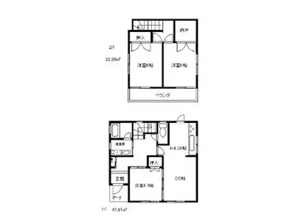 総武・中央緩行線 幕張駅 徒歩9分 2階建 築18年(3SLDK)の間取り写真