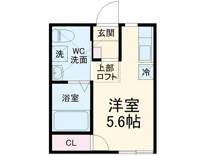 DEN杉田(ワンルーム/1階)の間取り写真