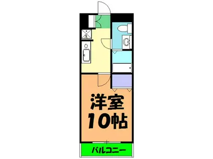 ブルーメ(1K/5階)の間取り写真