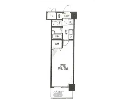 TCブリスガーデン(1K/2階)の間取り写真