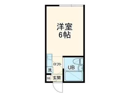 マリンヒルズ桜木台(ワンルーム/1階)の間取り写真