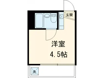 マリソル笹塚(ワンルーム/2階)の間取り写真