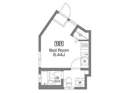 RIKO HOUSE(ワンルーム/1階)の間取り写真