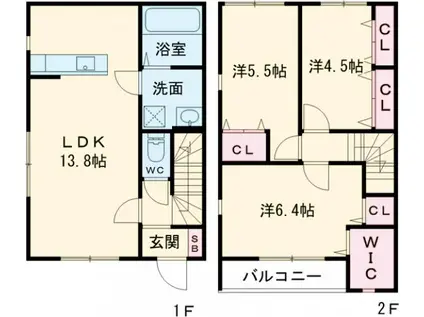 Sud Regione台町　D(3LDK)の間取り写真