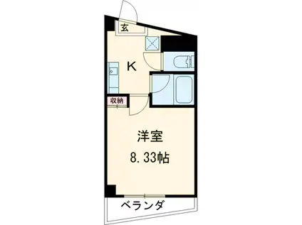 CITY M-56(1K/5階)の間取り写真