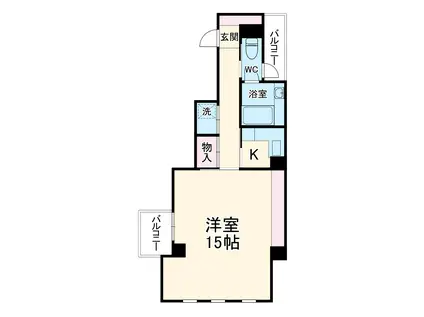 マンションARCADIA(1K/3階)の間取り写真
