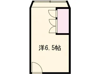 小金井市本町4丁目(ワンルーム/2階)の間取り写真