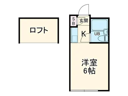 BCASA淵野辺REーBоRN(ワンルーム/2階)の間取り写真